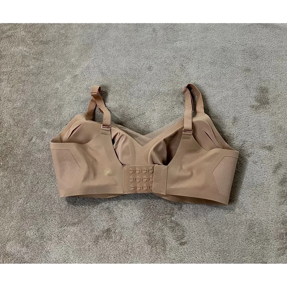 Honeylove Crossover Bra Sand Nude Wire-Free Support Size Small 34B/C LWBR0302V3